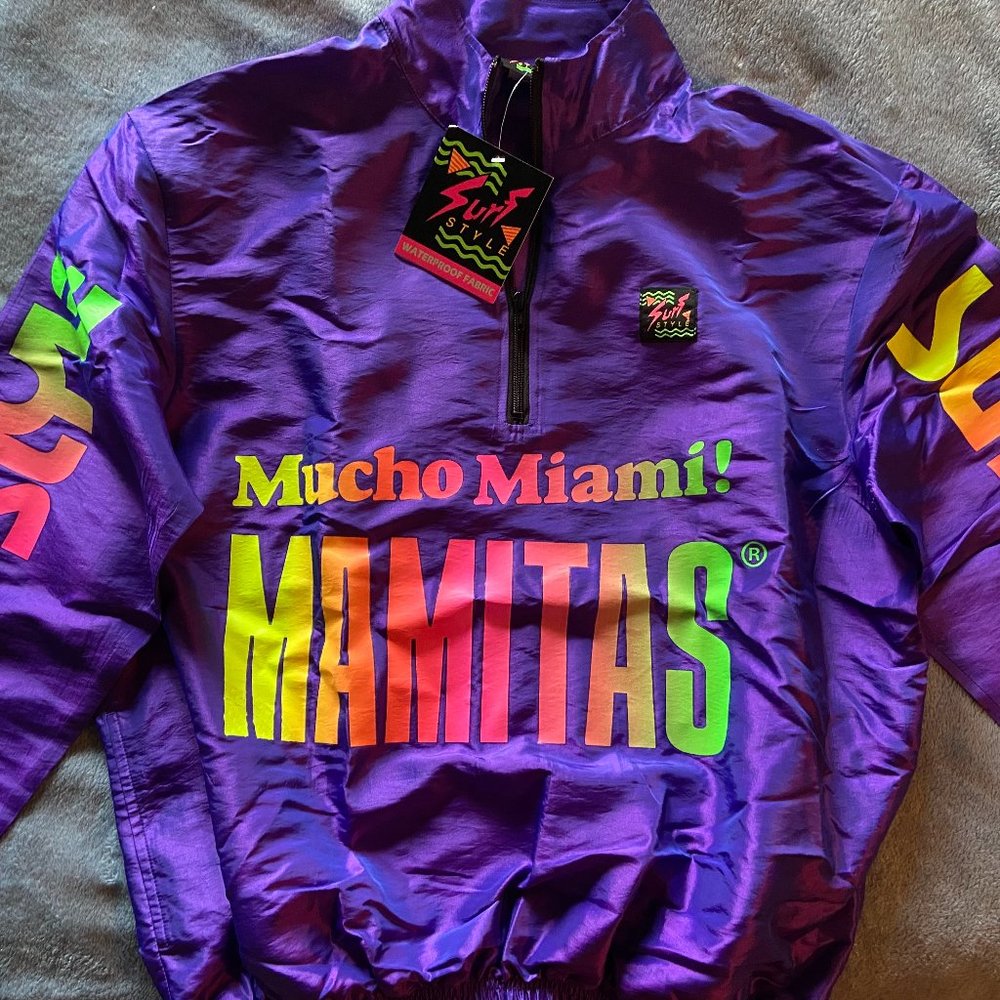 Mucho Miami! Mamitas - Surf Style Windbreaker pullover
